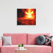 Aankomst van een engel canvas afdruk (Insitu (Woonkamer))