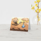 Aankomst van een Nieuw Baby Kaart (Gele Bloem)