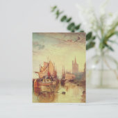 Aankomst van een pakketboot door Joseph Turner Briefkaart (Staand voorkant)