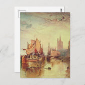 Aankomst van een pakketboot door Joseph Turner Briefkaart (Voorkant / Achterkant)