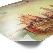 Aankomst van een pakketboot door Joseph Turner Foto Afdruk (Hoek)