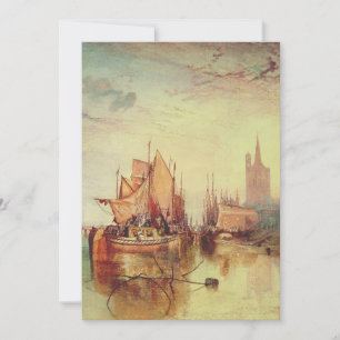 Aankomst van een pakketboot door Joseph Turner Kaart