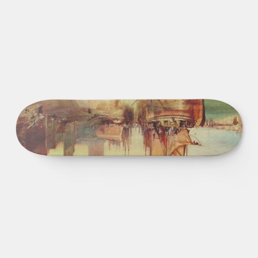 Aankomst van een pakketboot door Joseph Turner Persoonlijk Skateboard (Horizontaal)