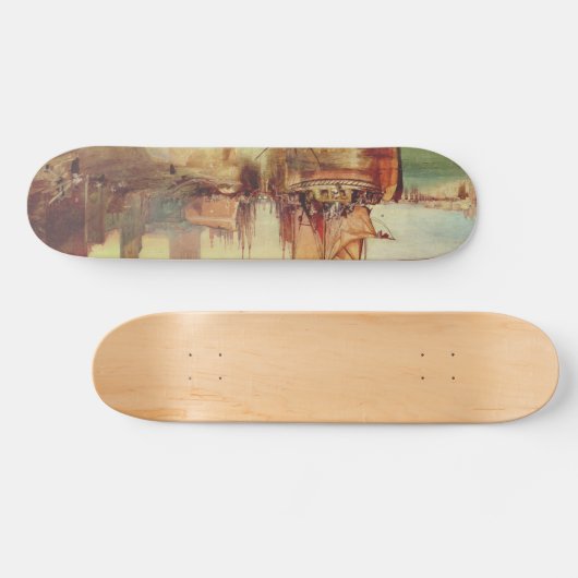 Aankomst van een pakketboot door Joseph Turner Persoonlijk Skateboard (Horizontaal)