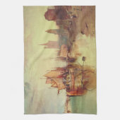 Aankomst van een pakketboot door Joseph Turner Theedoek (Verticaal)