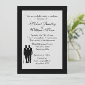 Aankomst van Gay Wedding Kaart (Staand voorkant)