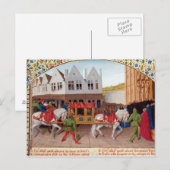 Aankomst van keizer Charles IV Briefkaart (Voorkant / Achterkant)