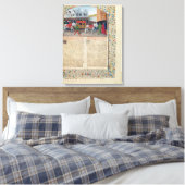 Aankomst van keizer Charles IV Canvas Afdruk (Insitu (Slaapkamer))