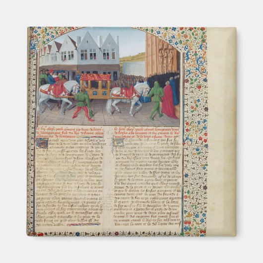 Aankomst van keizer Charles IV Magneet (Voorkant)