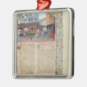 Aankomst van keizer Charles IV Metalen Ornament (Links)
