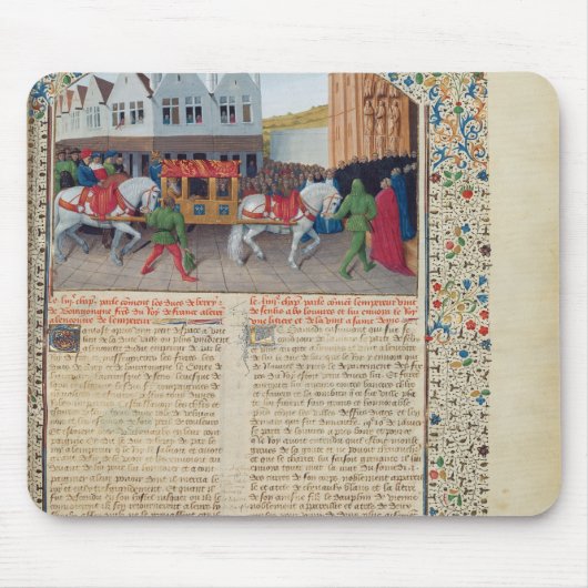 Aankomst van keizer Charles IV Muismat (Voorkant)