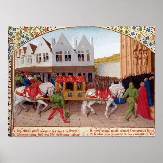 Aankomst van keizer Charles IV Poster (Voorkant)