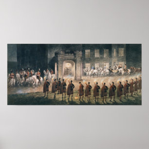 Aankomst van Nicolaas II op het kasteel van Balmor Poster