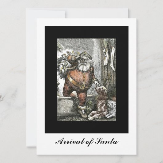 Aankomst van Sinterklaas Feestdagenkaart (Voorkant)