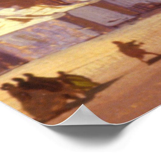 Aankomst van Vittorio Emanuele II in Napels Poster (Hoek)