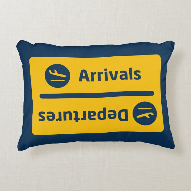 Aankomst/vertrek Accent Kussen (Voorkant)