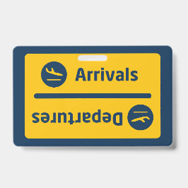 Aankomst/vertrek Badge