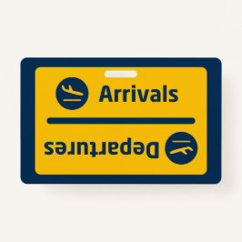 Aankomst/vertrek Badge
