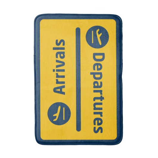 Aankomst/vertrek Badmat (Voorkant Verticaal)