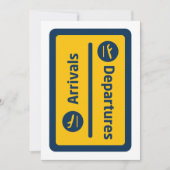 Aankomst/vertrek Kaart (Voorkant)