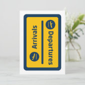 Aankomst/vertrek Kaart (Staand voorkant)