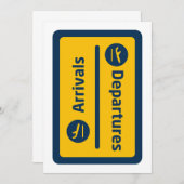 Aankomst/vertrek Kaart (Voorkant / Achterkant)