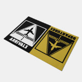 Aankomst Vertrek, Luchtvaart, Welkom Housewarming Deurmat (Schuin)