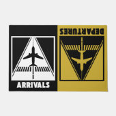 Aankomst Vertrek, Luchtvaart, Welkom Housewarming Deurmat (Voorkant)