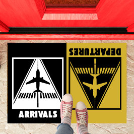 Aankomst Vertrek, Luchtvaart, Welkom Housewarming Deurmat