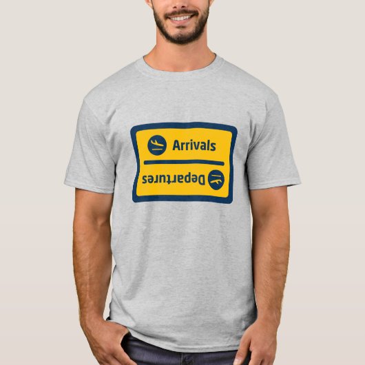 Aankomst/vertrek T-shirt (Voorkant)