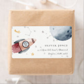 Aankomstadres voor buitenruimtestarters etiket (Insitu)