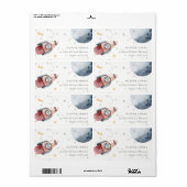 Aankomstadres voor buitenruimtestarters etiket (Full Sheet)