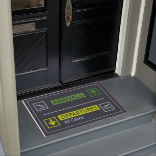 Aankomsten en departuren Doormat, Funny Doormat Deurmat