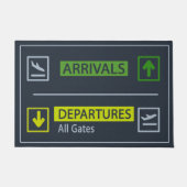 Aankomsten en departuren Doormat, Funny Doormat Deurmat (Voorkant)