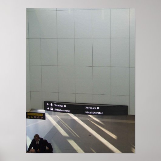 Aankomsten en vertrek poster (Voorkant)