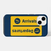 Aankomsten/Vertrek iPhone Hoesje (Achterkant horizontaal)