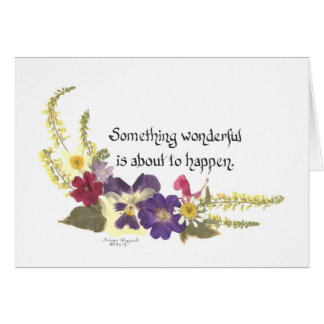 Aankondigen iets speciaals of lift geesten kaart