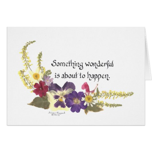 Aankondigen iets speciaals of lift geesten kaart (Voorkant Horizontaal)