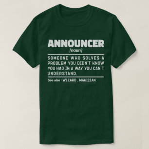 Aankondiger Noun Definitie Cool Design T-shirt