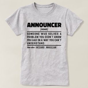 Aankondiger Noun Definitie Cool Design T-shirt