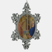 Aankondiging 1425-8 tin sneeuwvlok ornament (Links)