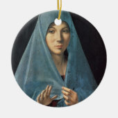 Aankondiging 1474-75 (olie op het paneel) keramisch ornament (Voorkant)