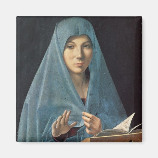 Aankondiging 1474-75 (olie op het paneel) magneet (Voorkant)