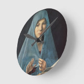 Aankondiging 1474-75 (olie op het paneel) ronde klok (Hoek)