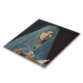 Aankondiging 1474-75 (olie op het paneel) tegeltje (Zijkant)