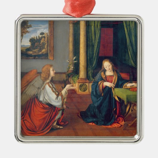 Aankondiging 1506 metalen ornament (Voorkant)