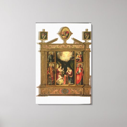 Aankondiging 1581 canvas afdruk (Voorkant)