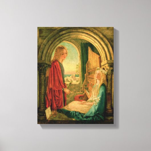 Aankondiging, 1859 canvas afdruk (Voorkant)