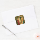 Aankondiging, 1859 vierkante sticker (Envelop)