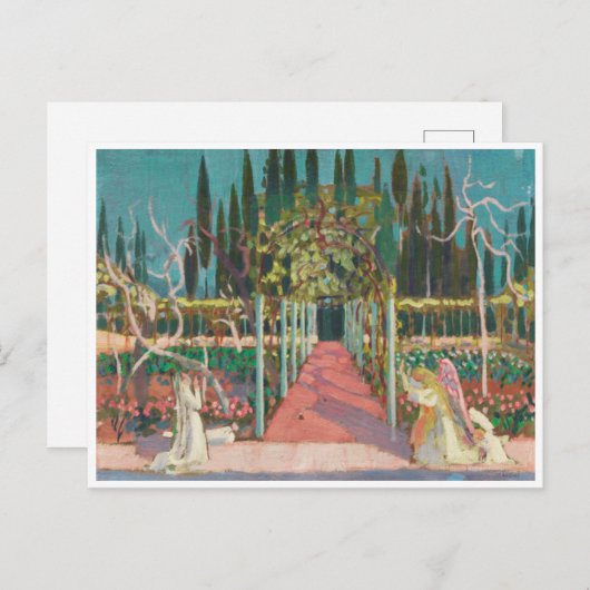 Aankondiging (1907) briefkaart (Voorkant / Achterkant)